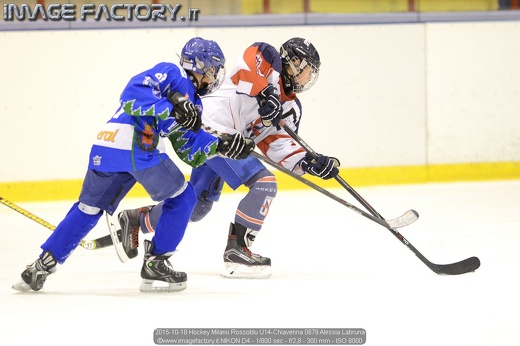 2015-10-18 Hockey Milano Rossoblu U14-Chiavenna 0679 Alessia Labruna